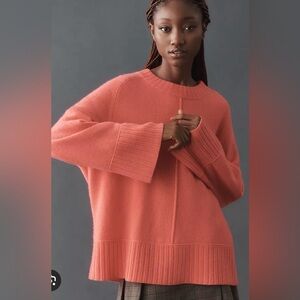 Anthropologie Chandler Crew-neck Relaxed Pullover Sweater